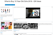 What to Buy 10 Year Old Girls 2016 - Gift Ideas