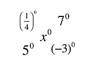Zero and Negative Exponents