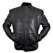 Bruce Willis Red 2 Black Genuine Leather Jacket