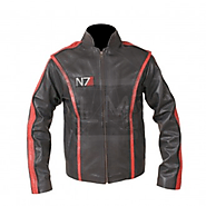 Mass Effect N7 Black Cowhide Genuine Leather Jacket - Mass Effect
