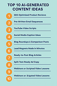 🔟 Top 10 AI-Generated Content Ideas for Affiliate Promotions