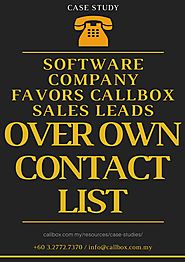 Software Company Favors Callbox Sales Leads Over Own Contact List