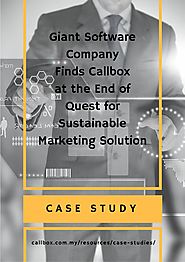 Giant Software Company Finds Callbox at the End of Quest for Sustainable Marketing Solution