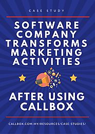 Software Company Transforms Marketing Activities after Using Callbox
