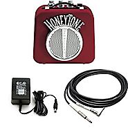 Danelectro N10B Honey Tone Mini Amp in Burgundy With 9V power Adapter and 5-Foot Right Angle Plug