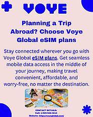 Simplify Your Travels with Voye Global eSIM Plans