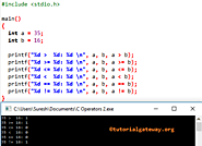 C Programming Operators