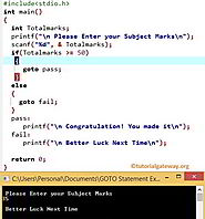 Goto Statement in C Programming