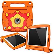 rooCASE ORB 360 Shock Proof Protective Lightweight Tough Armor Case Cover Convertible Carrying Handle Stand - Orange