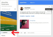 Save and share bookmarks with Google+