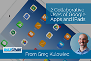 2 Collaborative Uses of Google Apps and iPads - from Greg Kulowiec - EdTechTeacher