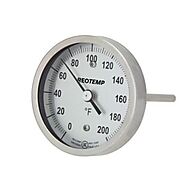 Reotemp Back Connect Bimetal Thermometer - Reliable and Precise