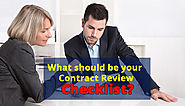 What should be your Legal Contract Review Checklist?