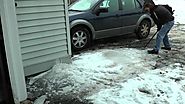 How to clear very thick ice from your driveway in minutes.