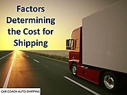 Factors Determining the Cost for Shipping