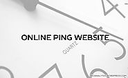 Online Ping Website Tool
