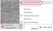 Creating a link to a specific OneNote page, section, or notebook