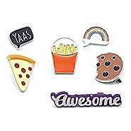 Onnea Enamel Brooch Pin Set Cute Brooches Patches for Clothes/Bags/Backpacks/Jackets