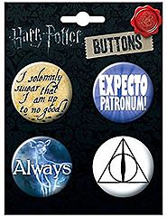 Ata-Boy Harry Potter Best Seller Assortment #1 4 Button Set