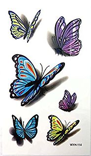 3D butterfly temporary tattoos Cheap Fun Stocking Stuffers