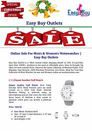 Online Sale For Men's & Women's Wrist Watches | Easy Buy Outlets