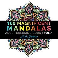 100 Magnificent Mandalas Coloring Book by Jade Summer