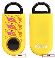 Authentic Vigilant Personal Alarm - Emergency Rape / Attack Prevention SOS Alarm With Rip Cord Sound Activation and R...