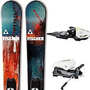 2015 Fischer Stunner Jr Twin Tip Skis with rail bindings