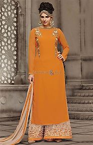 Embellished Designer Punjabi Suit Boutiques Style For Smart And Slim Look