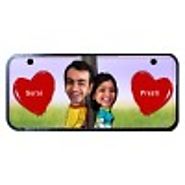  couple and hearts name plate