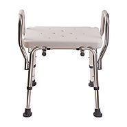 Bath Chair, Adjustable Shower Chair with Arms