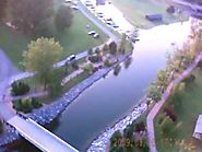 Aerial RC footage flying over Owasco Lake, Auburn, NY - Emerson Park