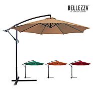 Belleze Premium Patio Umbrella 10' Feet Patio Tilt W/ Crank Outdoor Cantilever