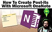 How To Create Sticky (Post-it) Notes With OneNote 2013