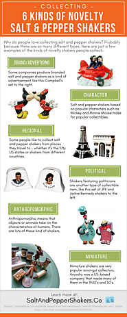 Collecting: 6 Kinds of Novelty Salt & Pepper Shakers (Infographic) | Salt & Pepper Shakers