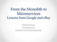 From the Monolith to Microservices - CraftConf 2015