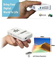 AAXA LED Pico Projector with 80 Minute Battery Life, Pocket Size, mini-HDMI, 15,000 hour LED life, and media player