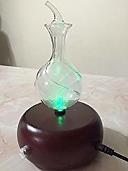 Nebulizing Pure Essential Oil Aromatherapy Diffuser With Touch Sensor Light Switch. Premium Home & Professional Use, ...