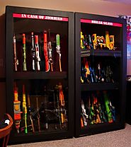 Nerf gun cabinet