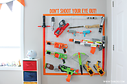 DIY Nerf Gun Storage - Inspiration Made Simple
