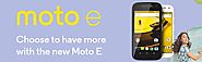 Motorola Moto E (2nd Generation) Locked Cellphone, Black