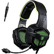 [SADES 2016 Multi-Platform New Xbox one PS4 Gaming Headset ], SA-807 Green Gaming Headsets Headphones For New Xbox on...