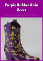 Purple Rubber Rain Boots: Top 5 nice purple rain boots to have