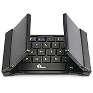 1byone Foldable Bluetooth Keyboard, Portable Bluetooth Keyboard for iOS, Android, Windows, PC, Tablets and Smartphone...