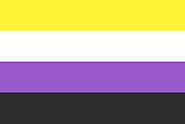 This is the Non-binary flag. Being non-binary refers being to any gender; not just male or female.