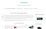 Radared - Authority Site For Radar Detector Enthusiast
