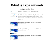 What is a cpa network