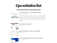 Cpa websites list
