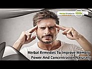 Herbal Remedies To Improve Memory Power And Concentration Naturally