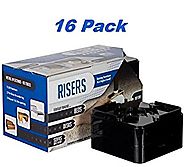 Raise Its - Clear Furniture Risers 16 pack (for 4" height or 2 Beds 2" Height) - For the Bed, Desk, Table or Dresser ...